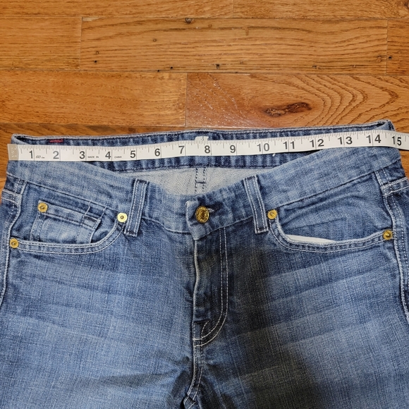 7 For All Mankind Size 29 'A' Pocket Flare Leg Jeans Women's - Picture 7 of 11